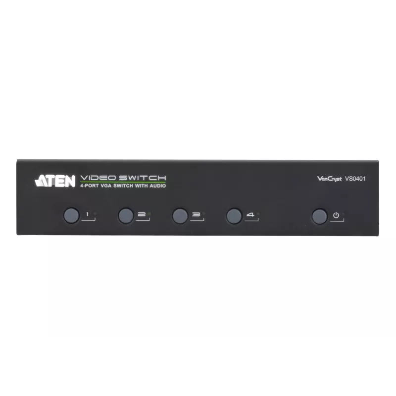 ATEN VanCryst VS0401 conmutador de audio/vídeo VGA de 4 puertos