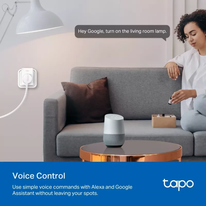 TP-Link Tapo P110 Mini enchufe inteligente Wi-Fi, monitorización de energía (2 uds.)