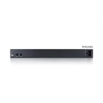 ATEN PE8208G eco PDU, conmutada y con medición por toma, 8 tomas (7x C13, 1x C19), 16A, 1U
