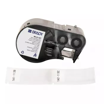 Etiqueta autoadhesiva para impresora Brady M4-51-427 negro blanco vinilo 2,54x6,35cm
