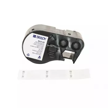 Etiqueta autoadhesiva para impresora Brady M4-91-427 negro blanco vinilo 2,54x3,81cm
