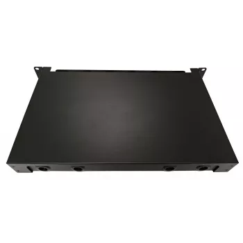 Panel de conexiones de fibra óptica Lanview LVO-101015 ODF extraíble, 1U, 24 fibras, LC, SM OS2