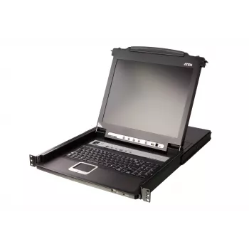 Consola de rack ATEN CL5708M 43,2 cm (17 inch) 1280 x 1024 Píxeles Metal, Plástico Negro 1U