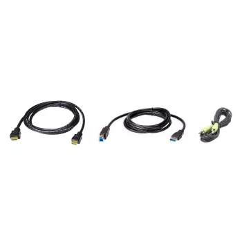 Cable KVM ATEN 2L-7D02UHX3 1,8 m USB HDMI