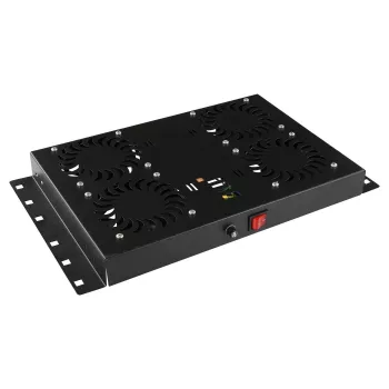 Accesorio de rack Lanview RAF120BL-UK 1U 4 ventiladores negro