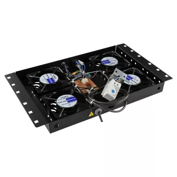 Accesorio de rack Lanview RAF120BL-UK 1U 4 ventiladores negro