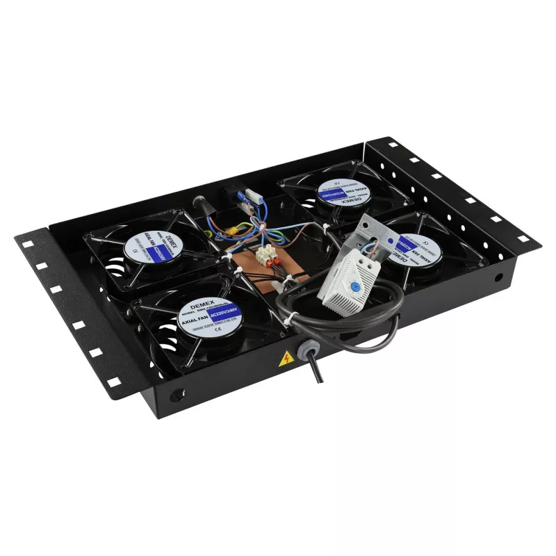 Accesorio de rack Lanview RAF120BL-UK 1U 4 ventiladores negro