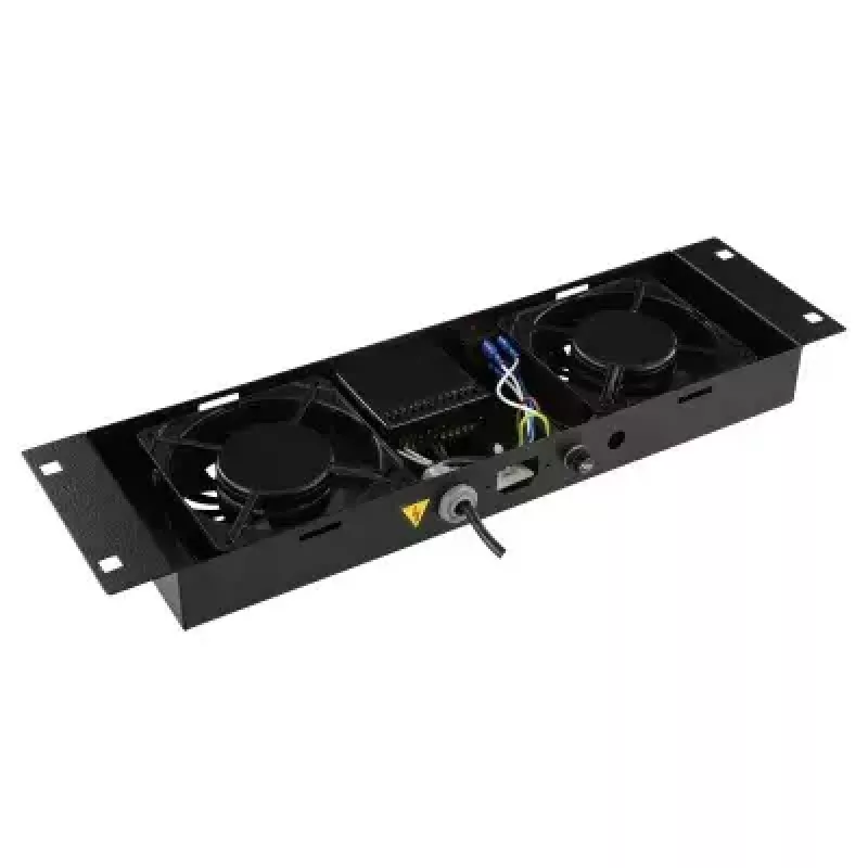 Panel de ventiladores LOGON RAF205BL 2 ventiladores negro 490x135x45mm