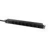 Unidad de distribución de corriente (PDU) Lanview LVR-3MSCH-SPD-SCH8 8 salidas AC 1U negra
