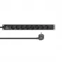 Unidad de distribución de corriente (PDU) Lanview LVR-2MSCH-LIC-SCH8 8 salidas AC 1U negra