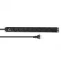 Unidad de distribución de corriente (PDU) Lanview LVR-2MDK-LIC-DK8 8 salidas AC 1U negra