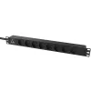 Unidad de distribución de corriente (PDU) Lanview LVR-2MDK-LIC-DK8 8 salidas AC 1U negra