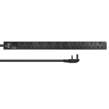 Lanview LVR-3MUK-SPD-UK10 unidad de distribución de corriente (PDU) 8 tomas de salida AC 4HE negro