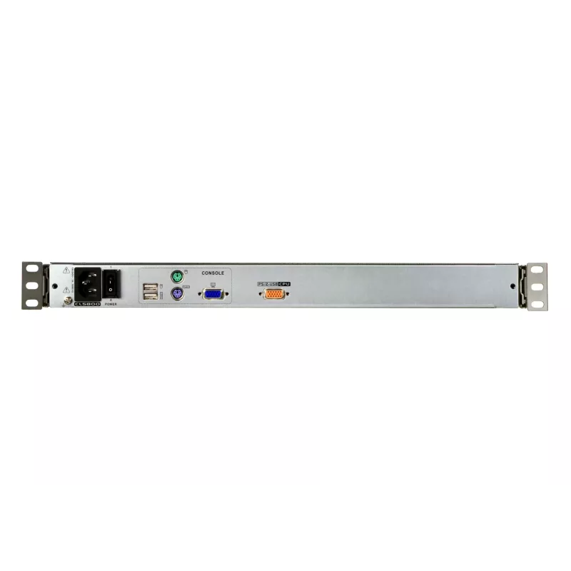 Consola de rack ATEN CL5800N 19 pulgadas (48,3 cm) LCD 1280x1024 VGA USB/PS/2 teclado y ratón metal 1HE negro