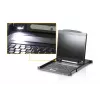 Consola de rack 19 inch ATEN CL3000N, 48,3 cm LCD 1280×1024, VGA, teclado y ratón USB/PS/2, 1U, aluminio negro