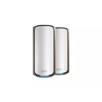 NETGEAR Orbi 970 Serie cuádruple banda WiFi 7, pack de 2 cuádruple banda (2,4 GHz / 5 GHz-1 / 5 GHz-2 / 6 GHz) Wi-Fi 6 (802.11ax) gris 3 interno