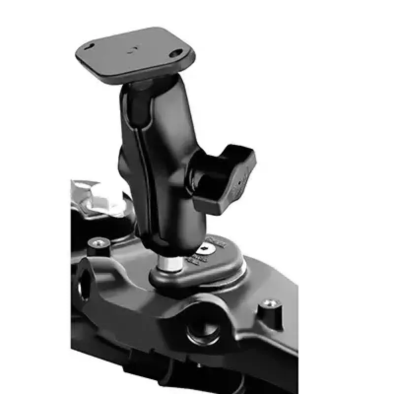 RAM Mounts soporte de doble bola para horquilla de moto aluminio negro