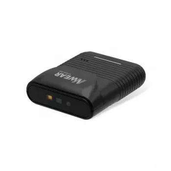 Lector de códigos de barras portátil Newland WD2 1D/2D CMOS negro con cable e inalámbrico