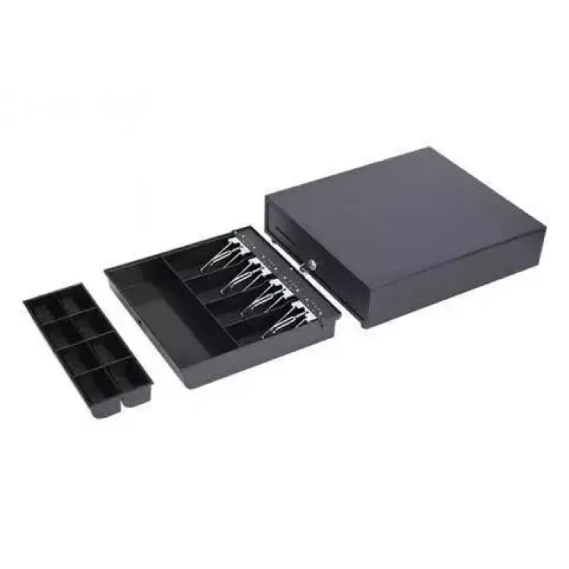 Cajón portamonedas Capture CA-CD350-480B acero negro 350mm x 405mm x 90mm