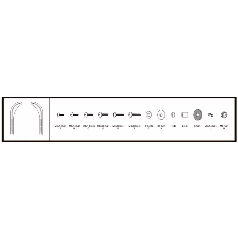 Soporte para altavoces Vivolink VLMSB3270 Negro Carga máxima 15 kg