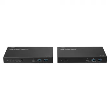 Emisor y receptor de red Lindy 100m Cat.6A 2 Host USB 3.2 Gen 1 y HDMI 4K60