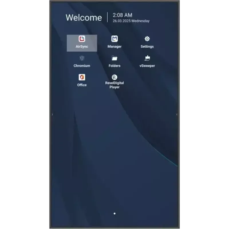 Pantalla LCD comercial 4K de 86 pulgadas VIEWSONIC CDE8614-2C, 3840x2160, 500 cd/m², Android 14, Wi‑Fi, 24/7
