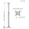 Soporte de techo para proyector Vogel's PPC 1585 plata