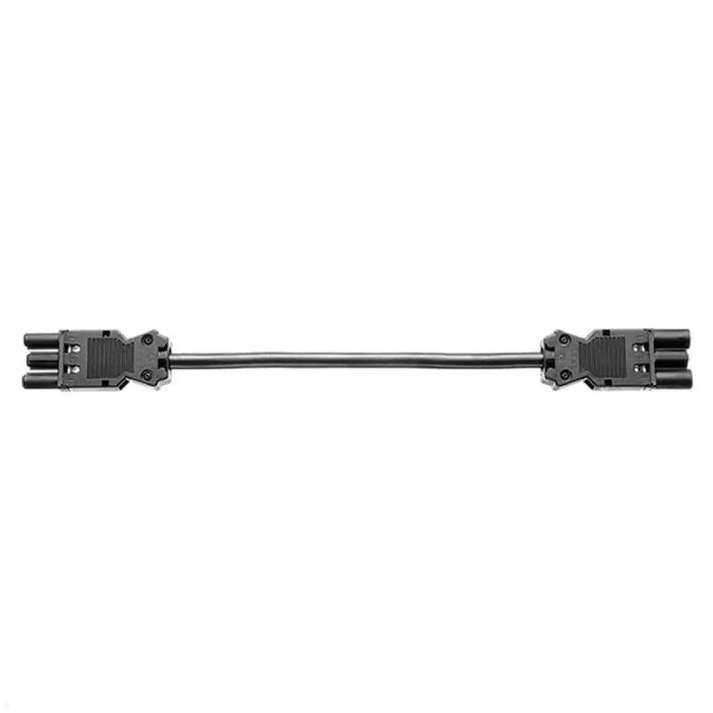 Cable de alimentación Bachmann 375.0053 negro 5 m GST18 H05VV-F 3G1.5
