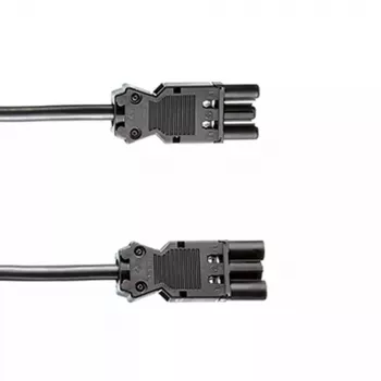 Cable de alimentación Bachmann 375.0053 negro 5 m GST18 H05VV-F 3G1.5