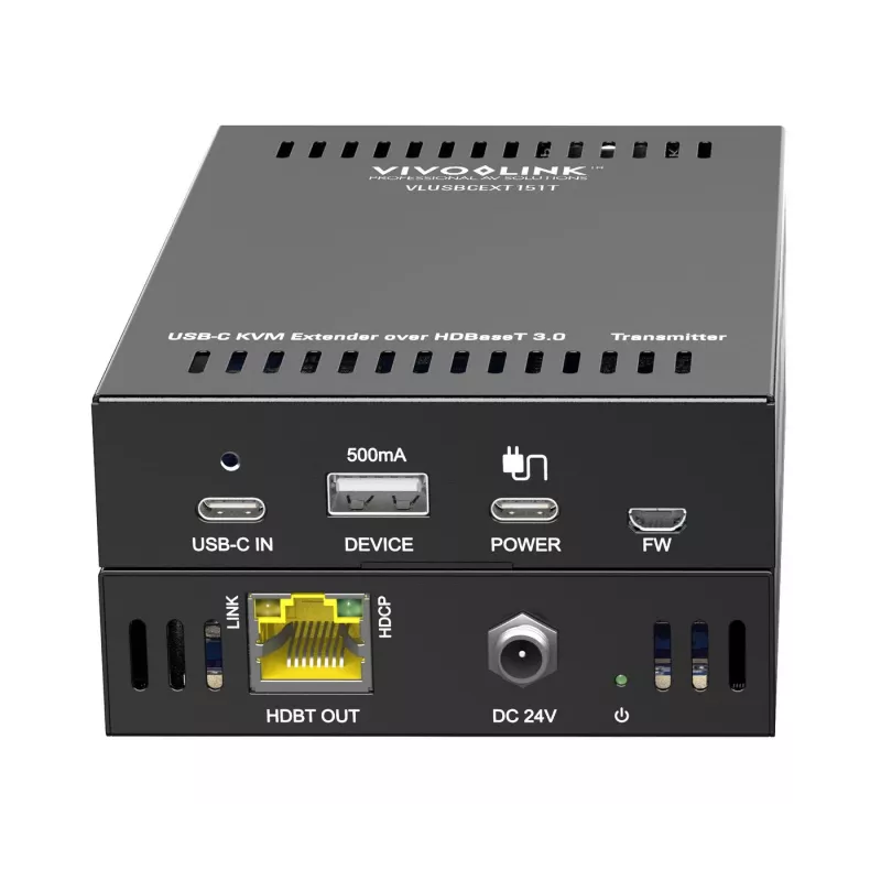 Extensor KVM transmisor y receptor Vivolink VLUSBCEXT151 HDMI USB cableado 70 m