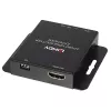 Transmisor y receptor Lindy 70m Cat.6 extensor divisor HDMI 4K30 de 4 puertos e IR con loop out