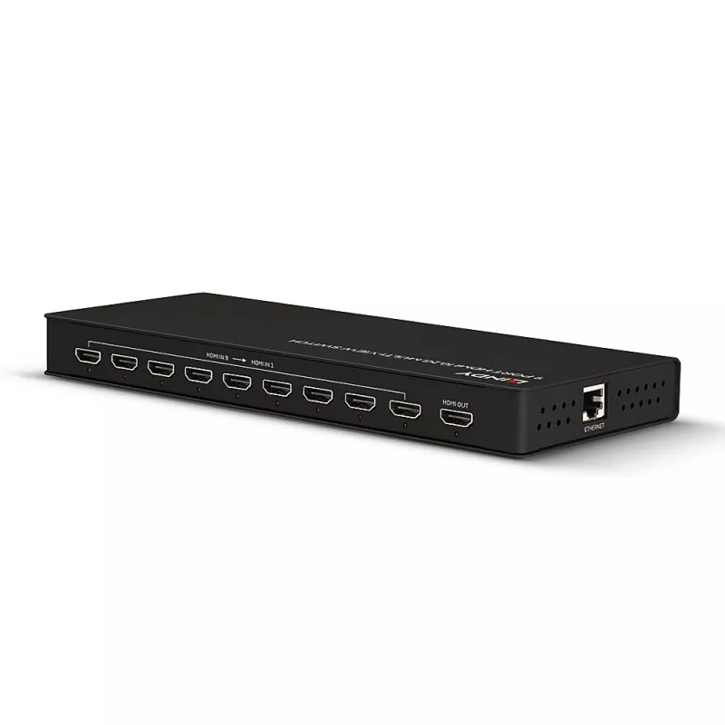 Lindy conmutador HDMI multivista de 9 puertos 10.2G negro 30Hz