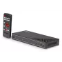 Receptor AV Lindy conmutador multivista HDMI 4x1 4K60 sin interrupciones, 3840x2160@60Hz, 12V 2,5A, negro
