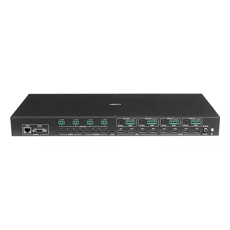 Conmutador de matriz AV Lindy 4x4 HDMI 4K60 3840x2160 18 Gbit/s