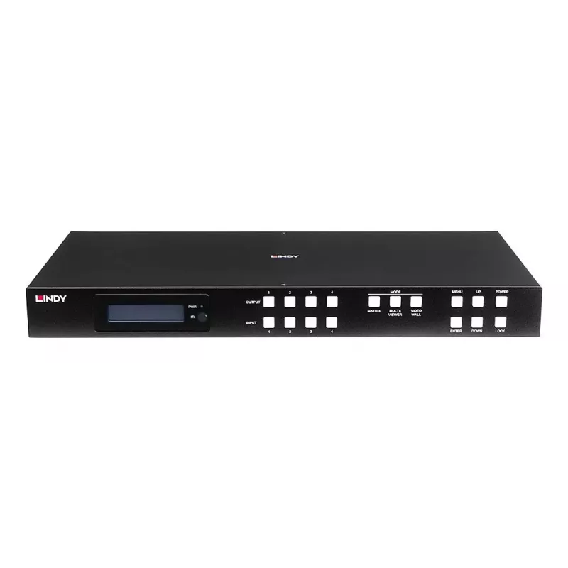 Conmutador de matriz AV Lindy 4x4 HDMI 4K60 3840x2160 18 Gbit/s