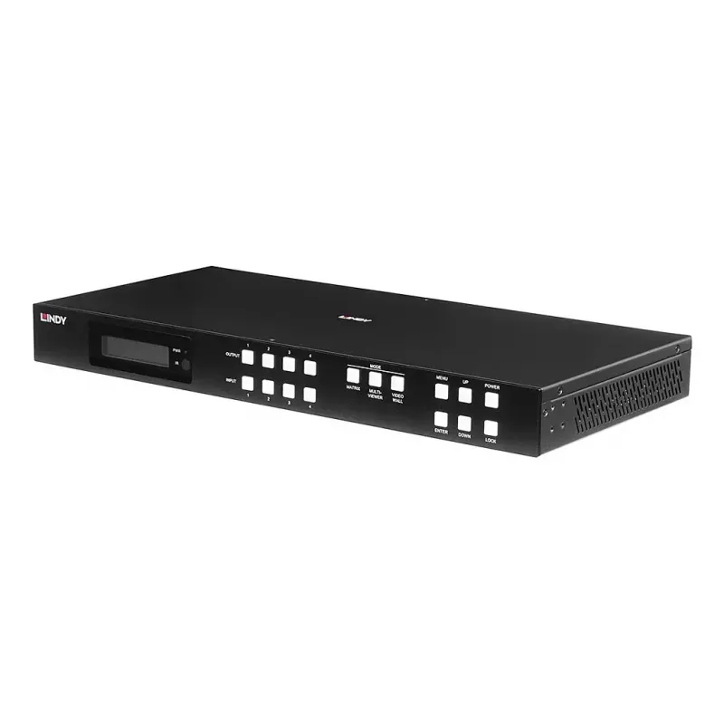 Conmutador de matriz AV Lindy 4x4 HDMI 4K60 3840x2160 18 Gbit/s