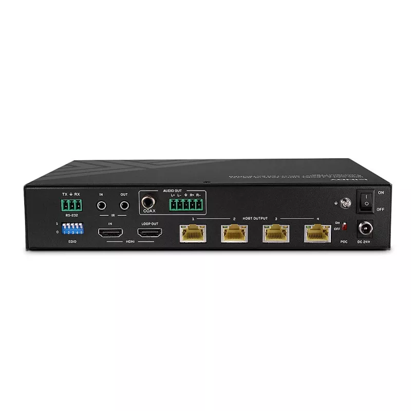 Extensor divisor Lindy 100m Cat.6 4 puertos HDMI 4K60 HDBT