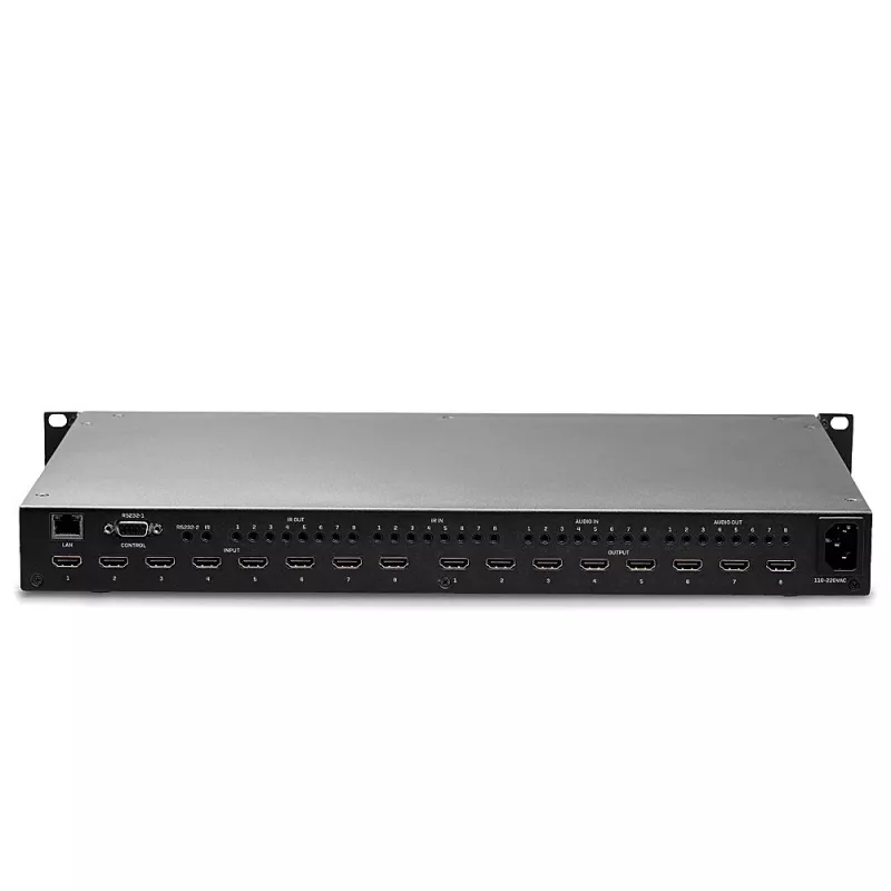 Matriz Lindy 8x8 HDMI 18G con escalado de videowall