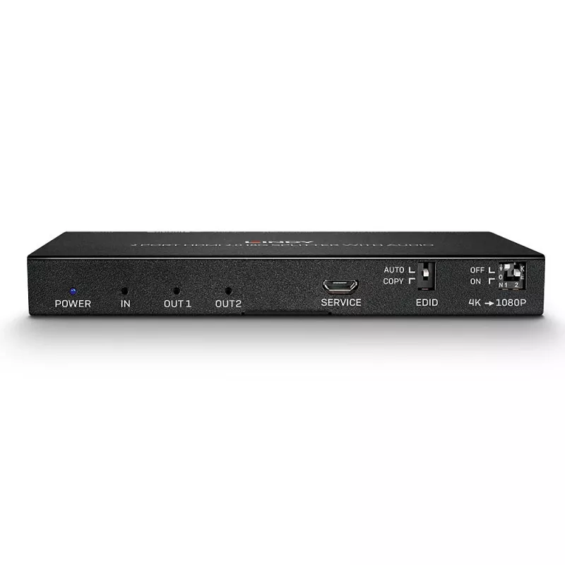 Divisor HDMI Lindy 2 puertos HDMI 18G con audio y downscaling