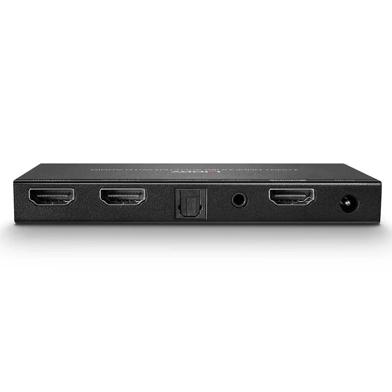Divisor HDMI Lindy 2 puertos HDMI 18G con audio y downscaling