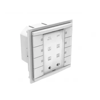 Panel de pulsadores Vivolink VLCP8B blanco