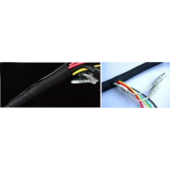 Organizador de cables Vivolink VLSC3825000B funda de cables negra 1 ud.