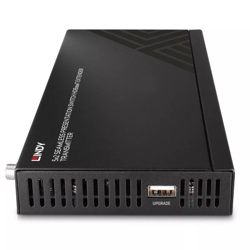 Transmisor AV Lindy 5 Puertos Conmutador de presentación sin interrupciones Extensor HDBaseT 3840 x 2160 píxeles