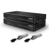 Transmisor y Receptor AV Lindy 300m Extensor HDMI 18G y IR de fibra óptica