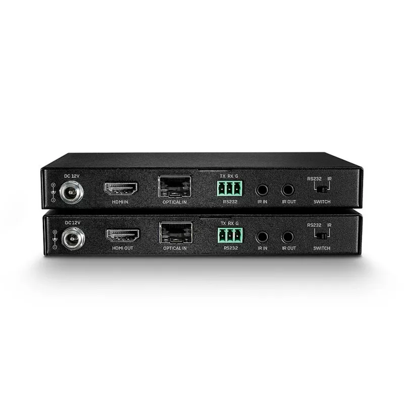 Transmisor y Receptor AV Lindy 300m Extensor HDMI 18G y IR de fibra óptica