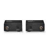 Transmisor y Receptor AV Lindy 150m Cat.6 Extensor de audio digital TosLink y coaxial