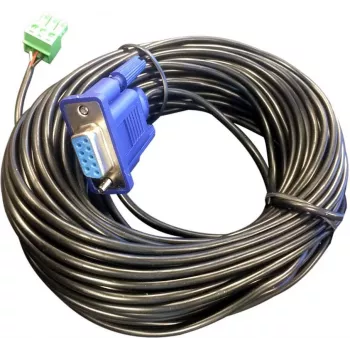 Vivolink VLCPARS232/15M Cable serie Negro RS-232 Phoenix