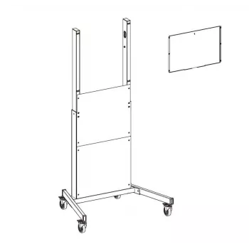 Soporte de monitor Vivolink VLFS-FLEXI ajustable en altura compatible con VESA