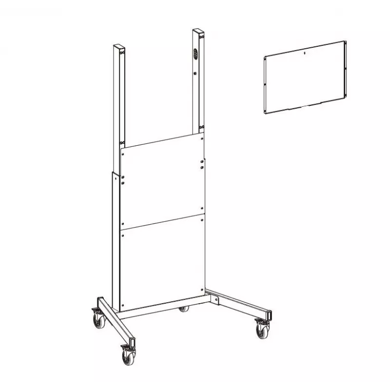 Soporte de monitor Vivolink VLFS-FLEXI ajustable en altura compatible con VESA