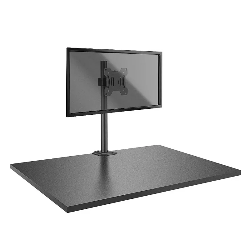 Lindy Single Display Short Bracket con mástil y abrazadera de mesa